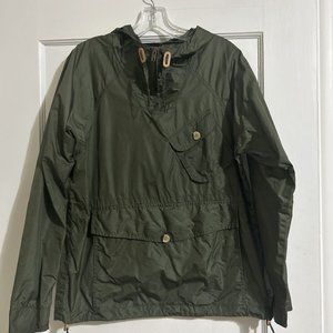 Penfield Green Anorak Quarter Zip Rain Jacket Hudson Wax Cloth Small